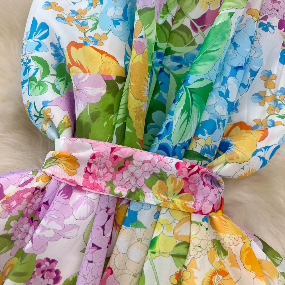 Bohemian Off-Shoulder A-Line Beach Dress for Women - Image 27