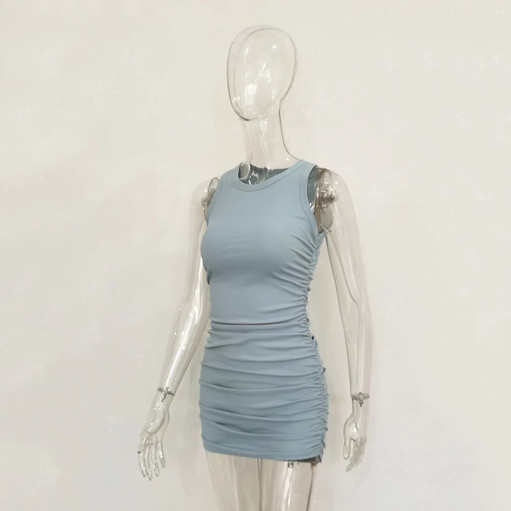 Slim Bodycon Sleeveless Mini Dress for Elegant Parties - Image 40