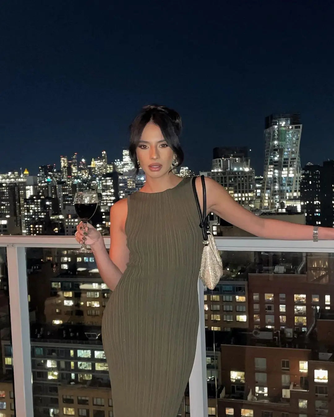Women's Sleeveless Striped Cotton Party Dress - Casual Chic - Image 31