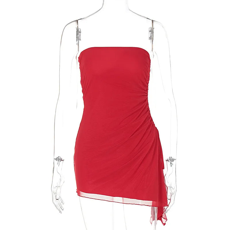 Chic Women's Sleeveless Wrap Halter Dress for Summer - Image 4