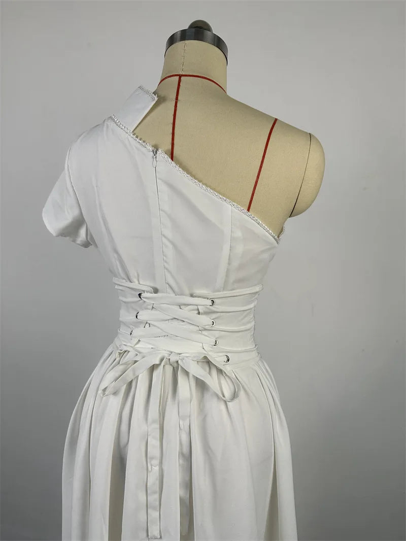Elegant Summer White Bodycon Dress for Night Out - Image 14