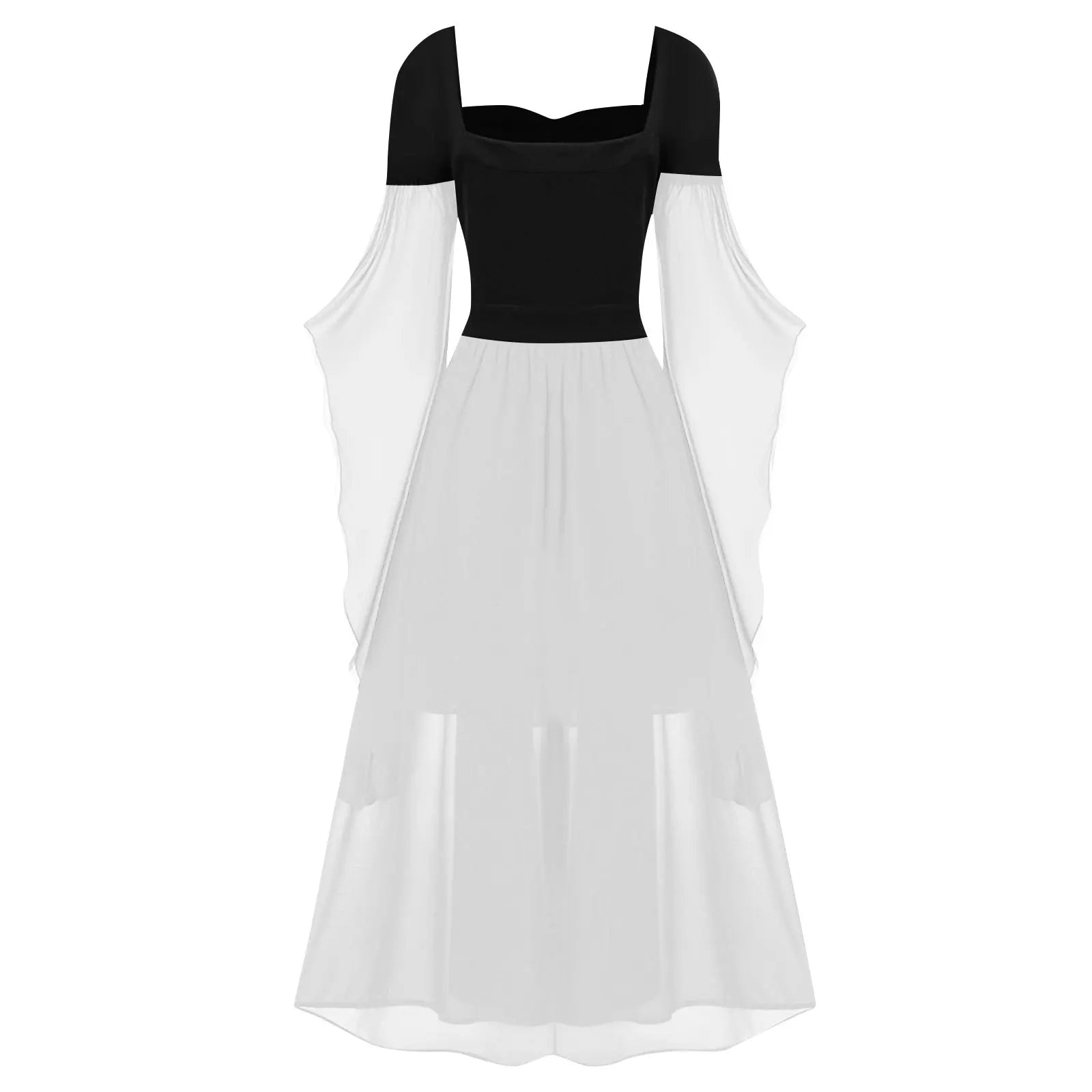 Gothic Off-Shoulder Halloween Witch Maxi Dress for Women - Image 31