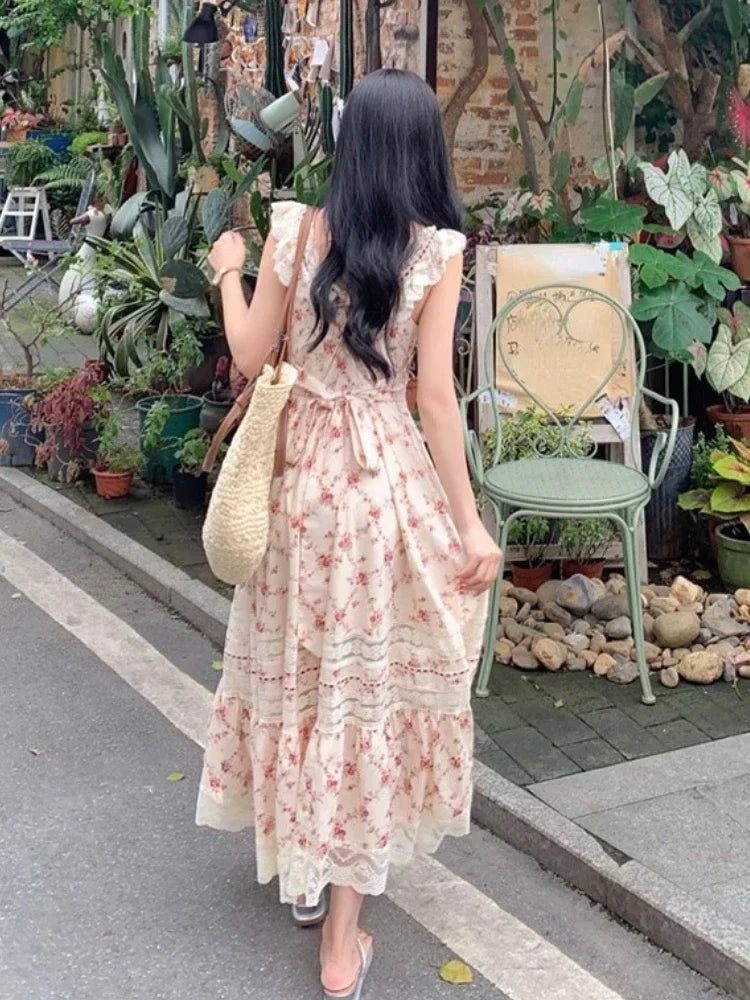 Chic Floral Midi Dress for Summer Beach & Parties - Image 7