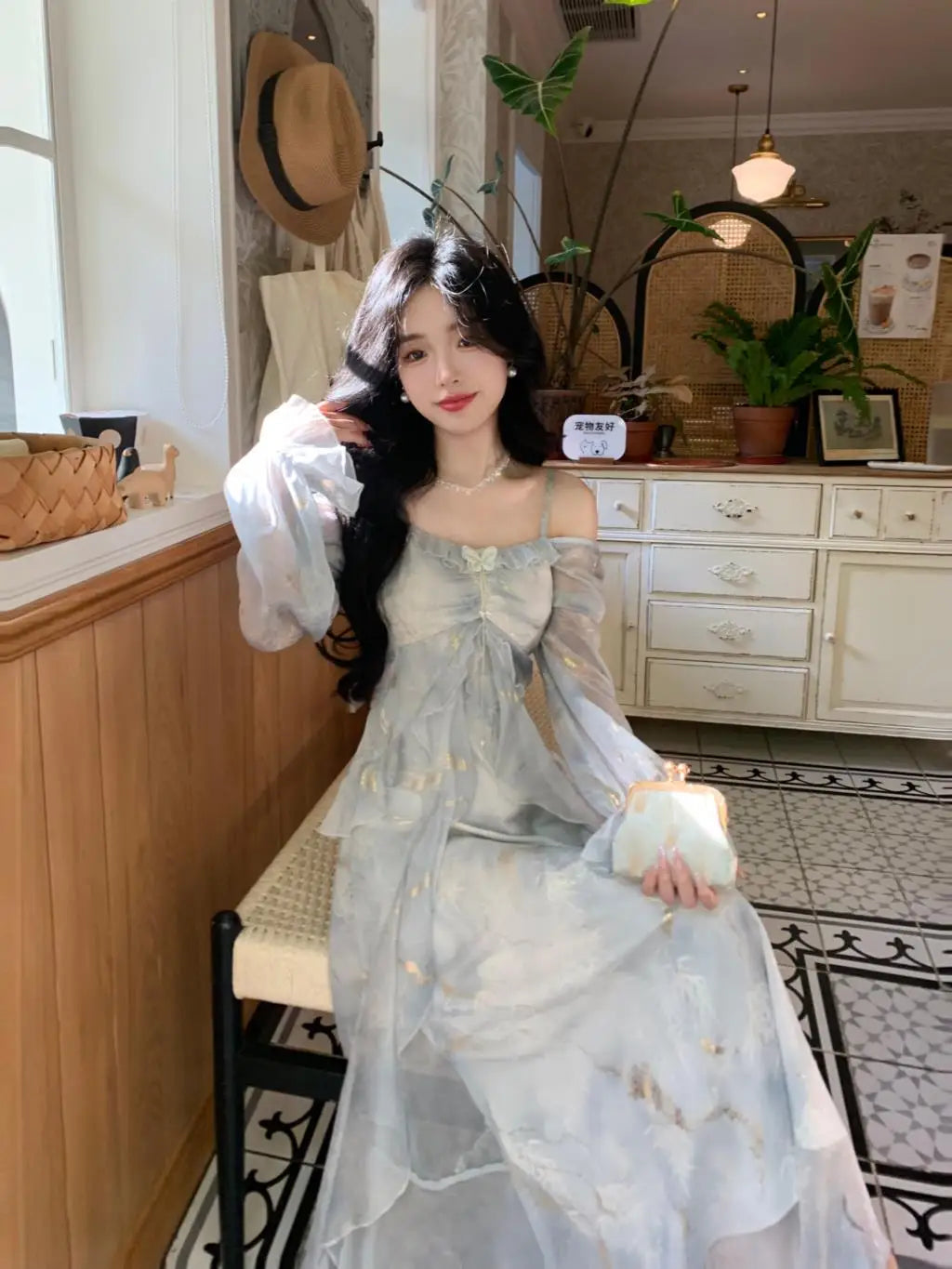 Elegant Off-Shoulder A-Line Fairy Long Dress for Women - Image 24