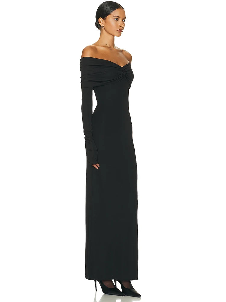 Elegant Solid Full Sleeve Bodycon Party Dress for Women - Image 24