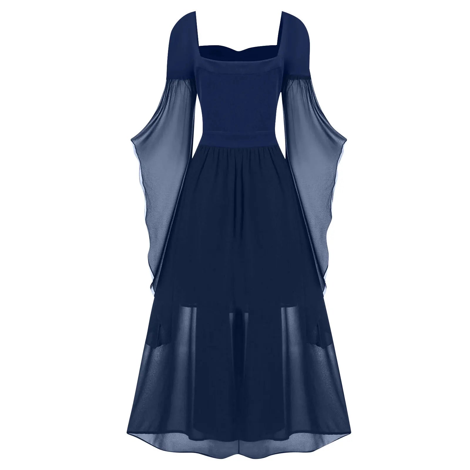 Gothic Off-Shoulder Halloween Witch Maxi Dress for Women - Image 23