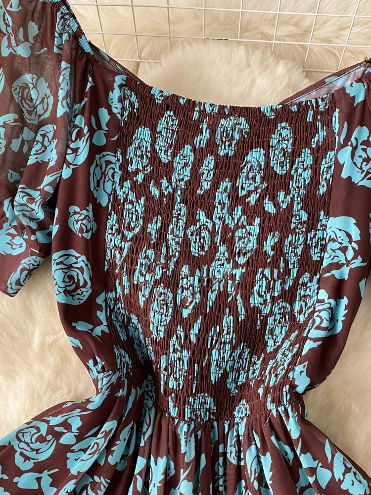 Floral V-neck Summer Beach Dress for Women - Image 7