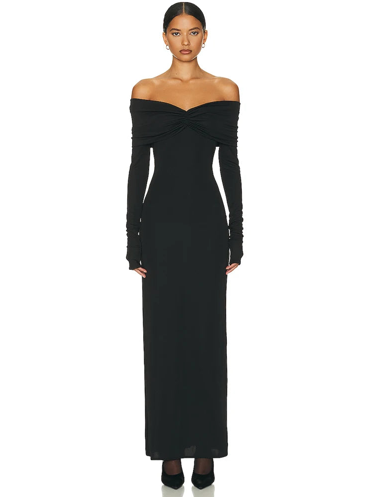 Elegant Solid Full Sleeve Bodycon Party Dress for Women - Image 23