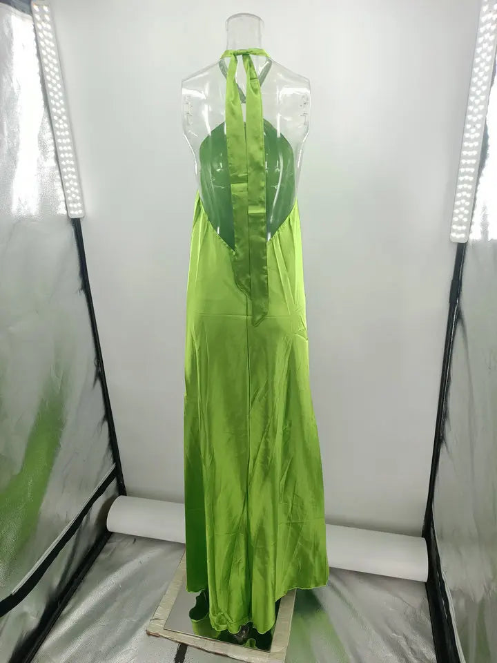 Solid Color Women's Casual Irregular Hem Dress - Image 25