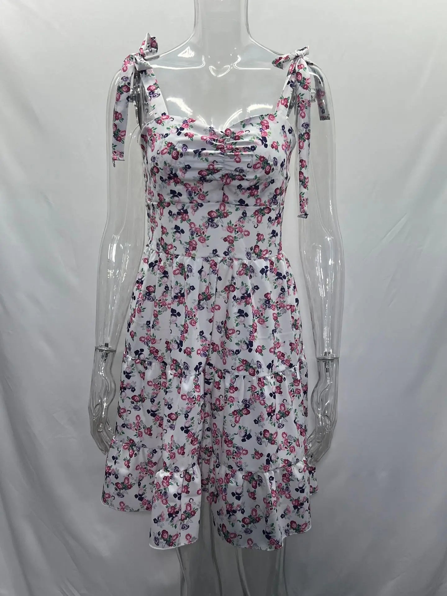 Floral Mini Boho Dress for Women - Sleeveless & Stylish - Image 15