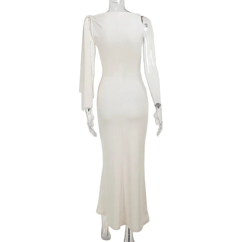 Elegant Off-Shoulder Sleeveless Maxi Dress for Women - Image 25