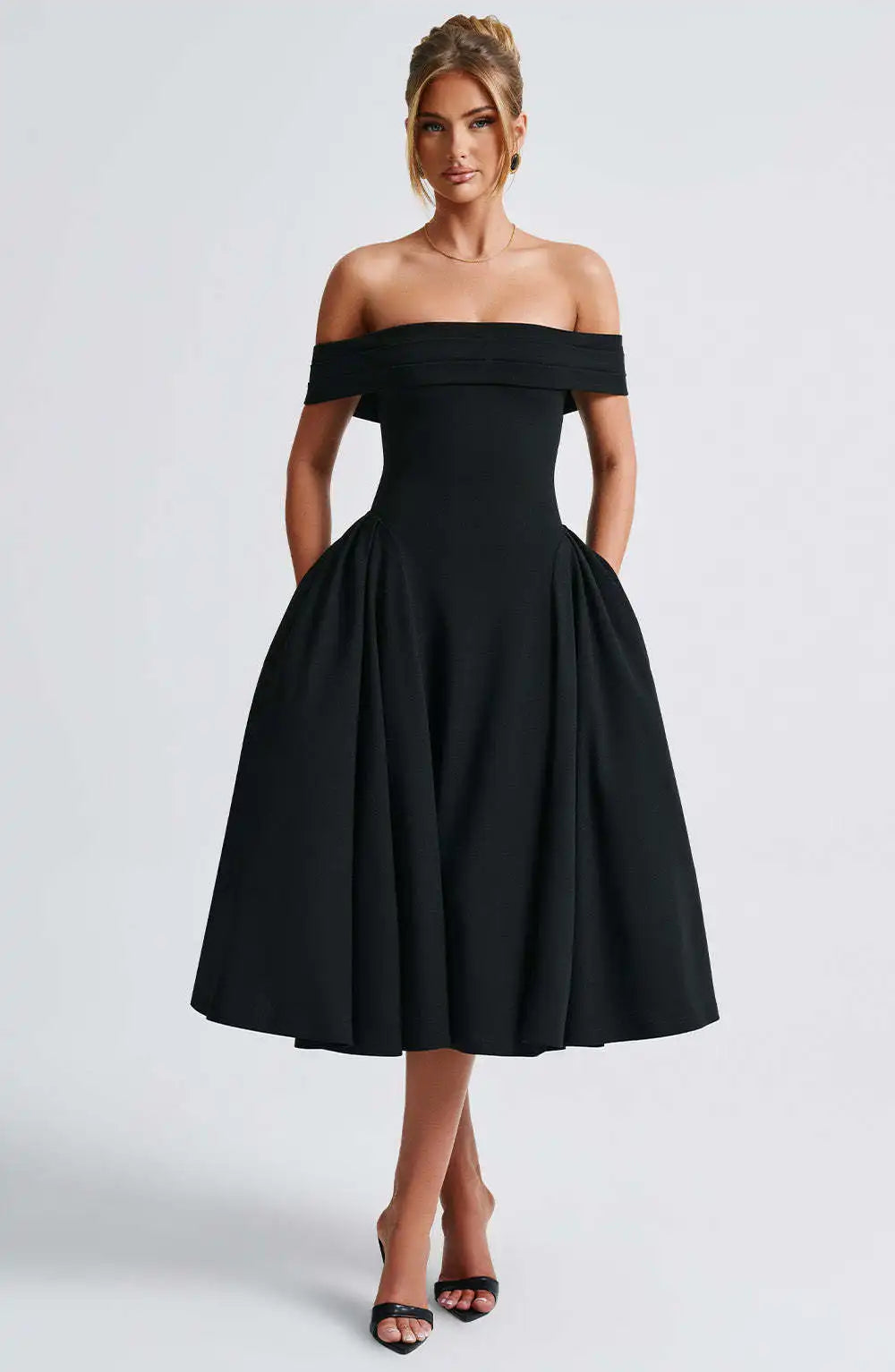 Elegant Strapless High Stretch Pleated Evening Dress for Women - Image 17