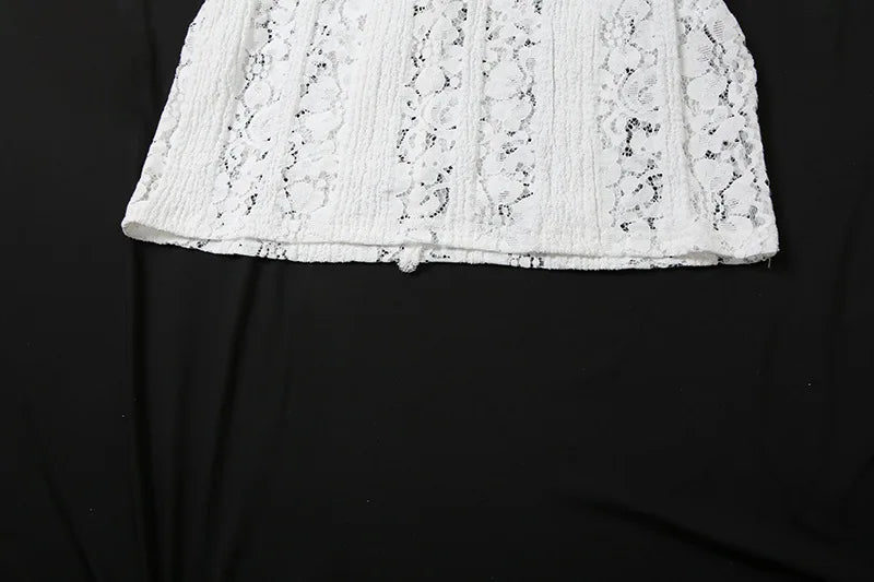 Elegant White Floral Lace Off-Shoulder Maxi Dress for Women - Image 13