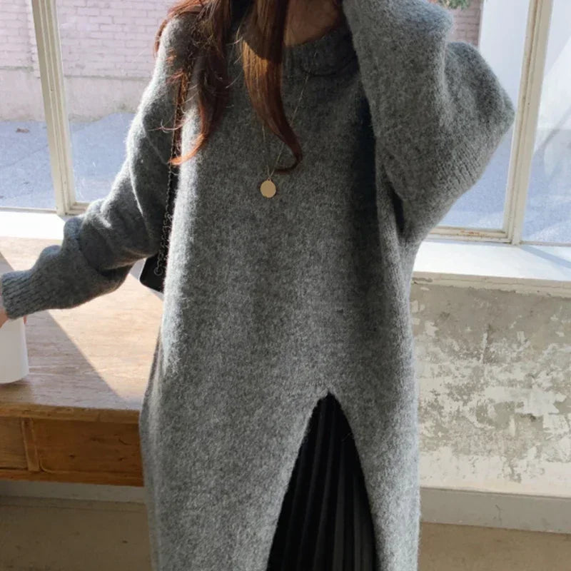 Women's V Neck Knit Bodycon Dress - Cozy & Stylish - Image 3