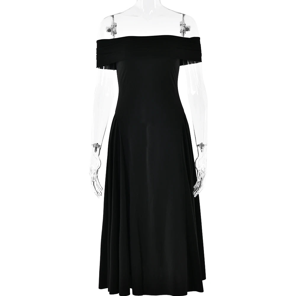 Elegant Strapless High Stretch Pleated Evening Dress for Women - Image 11