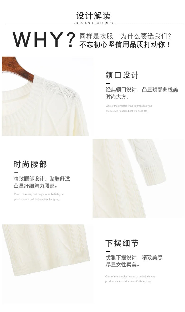 Soft Cozy Wool Knit Mini Dress for Autumn/Winter - Image 25
