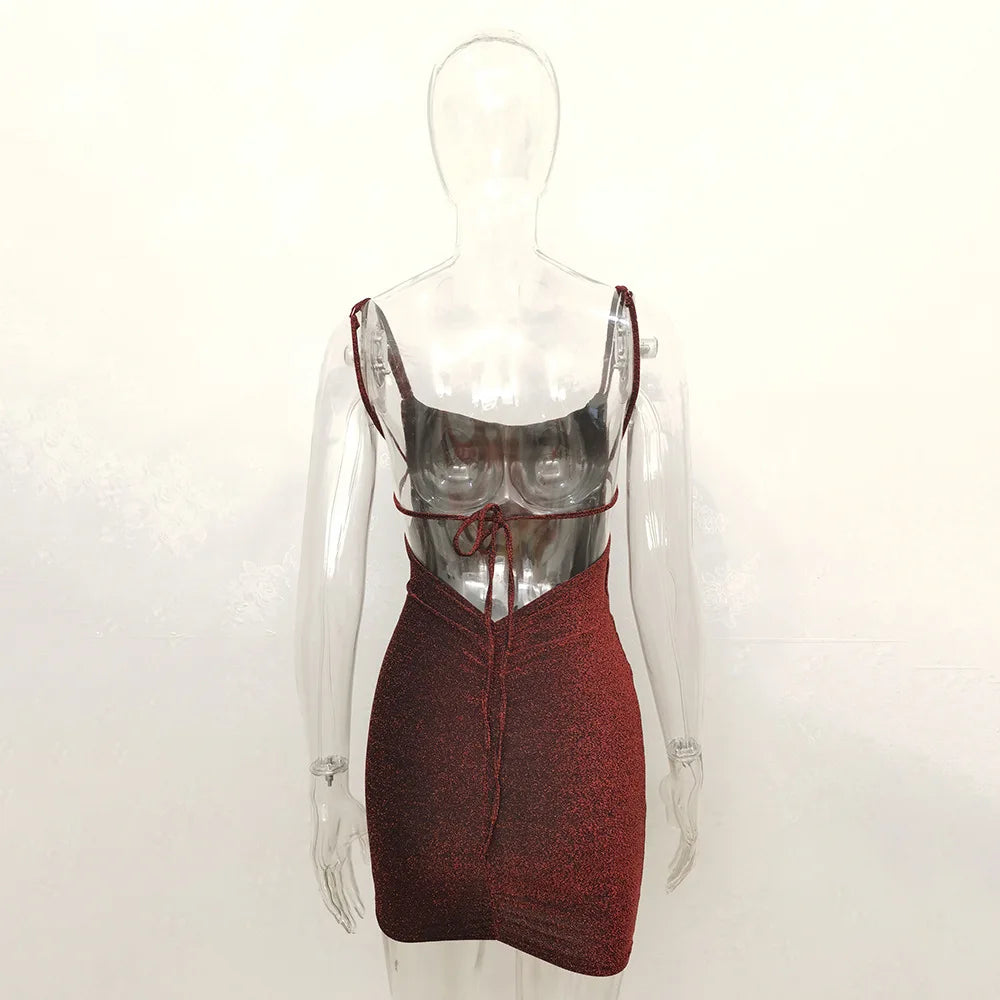 Glitter Backless Bodycon Dress for Spring-Summer Parties - Image 23