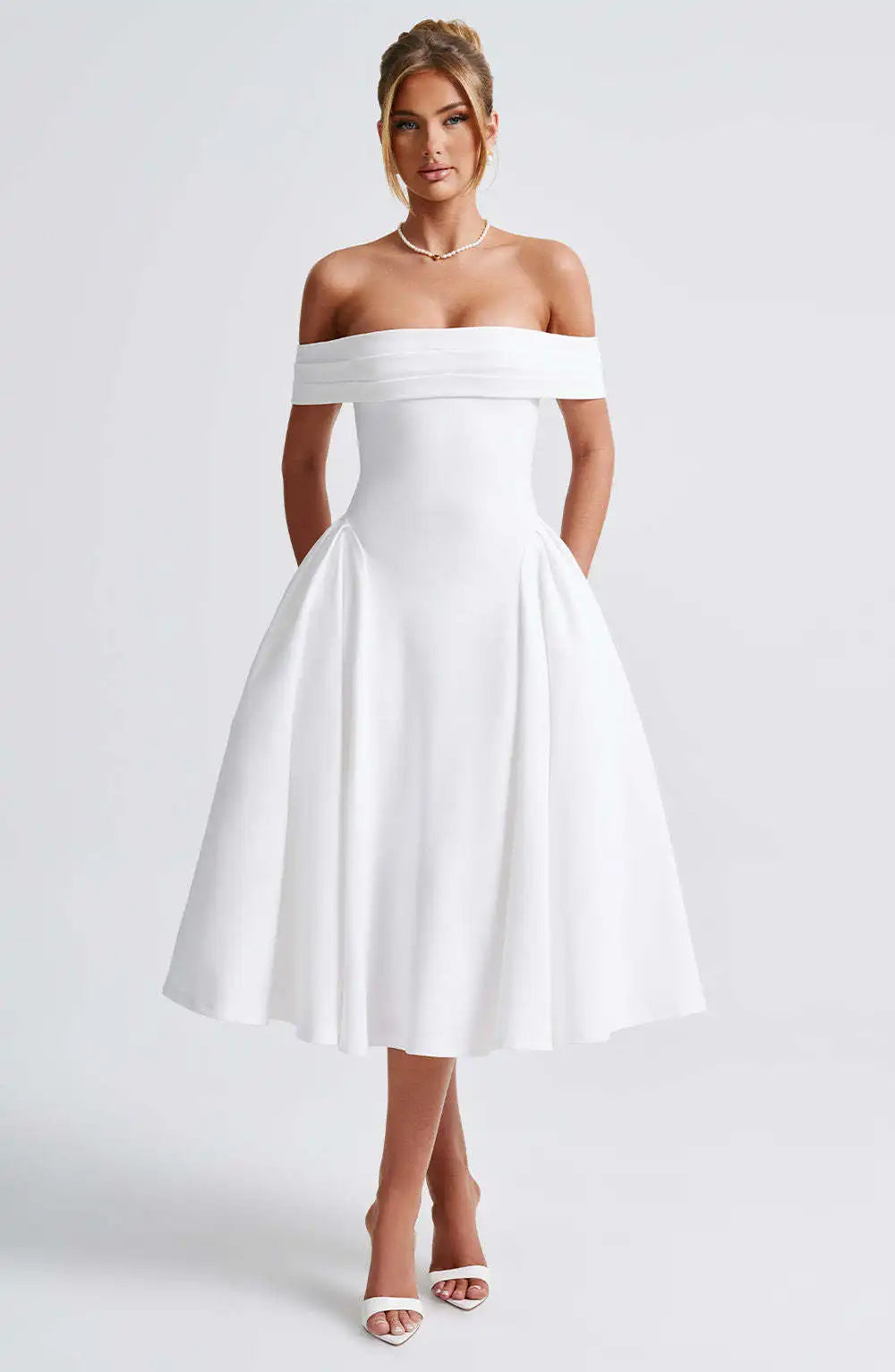 Elegant Strapless High Stretch Pleated Evening Dress for Women - Image 20