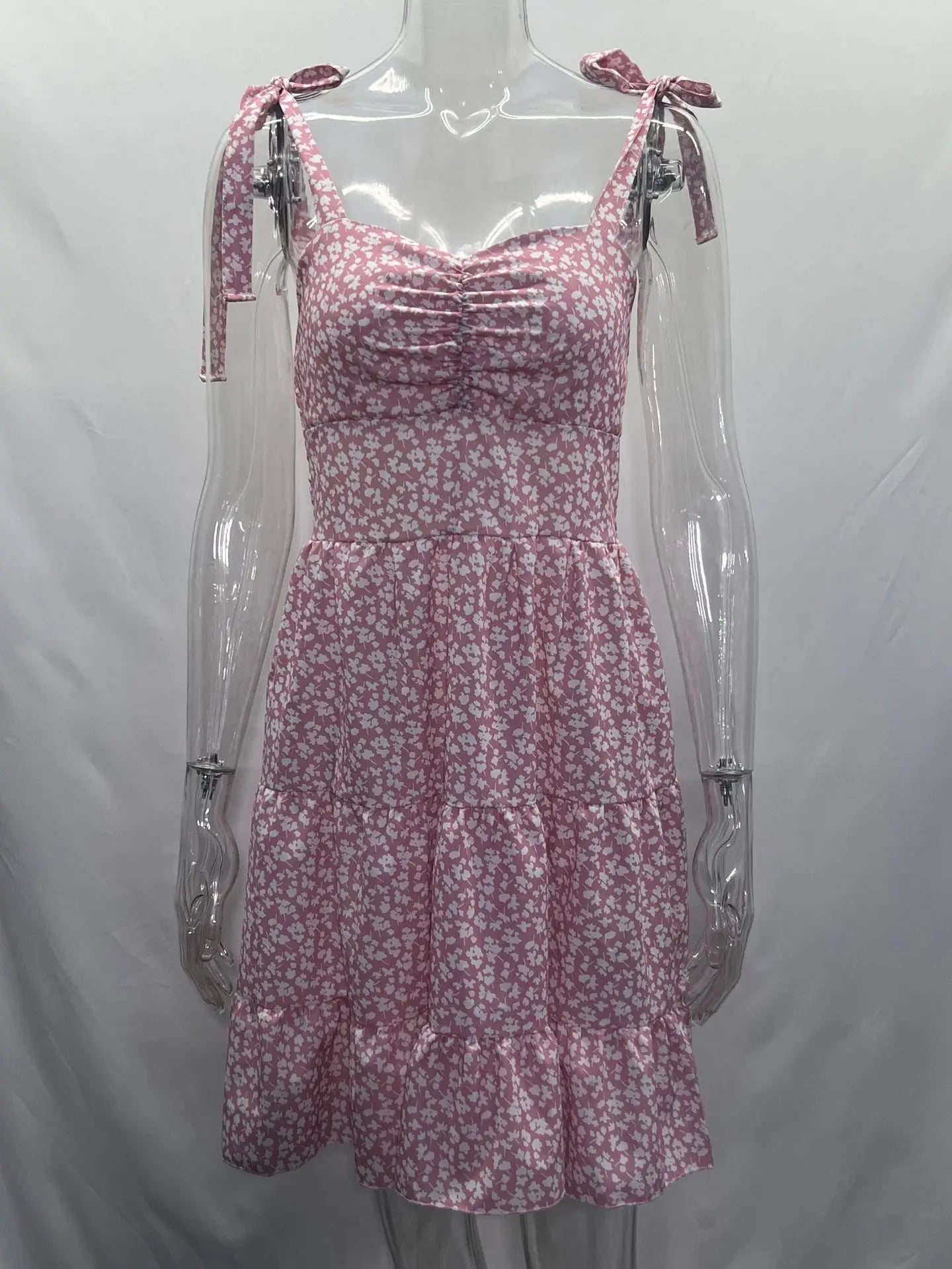 Floral Mini Boho Dress for Women - Sleeveless & Stylish - Image 13