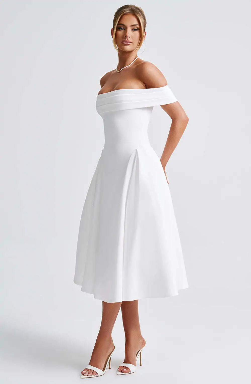Elegant Strapless High Stretch Pleated Evening Dress for Women - Image 22