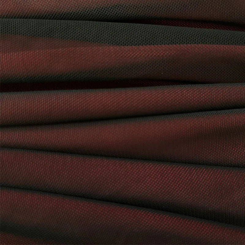 Elegant Red Mesh Bodycon Maxi Dress for Nights Out - Image 7