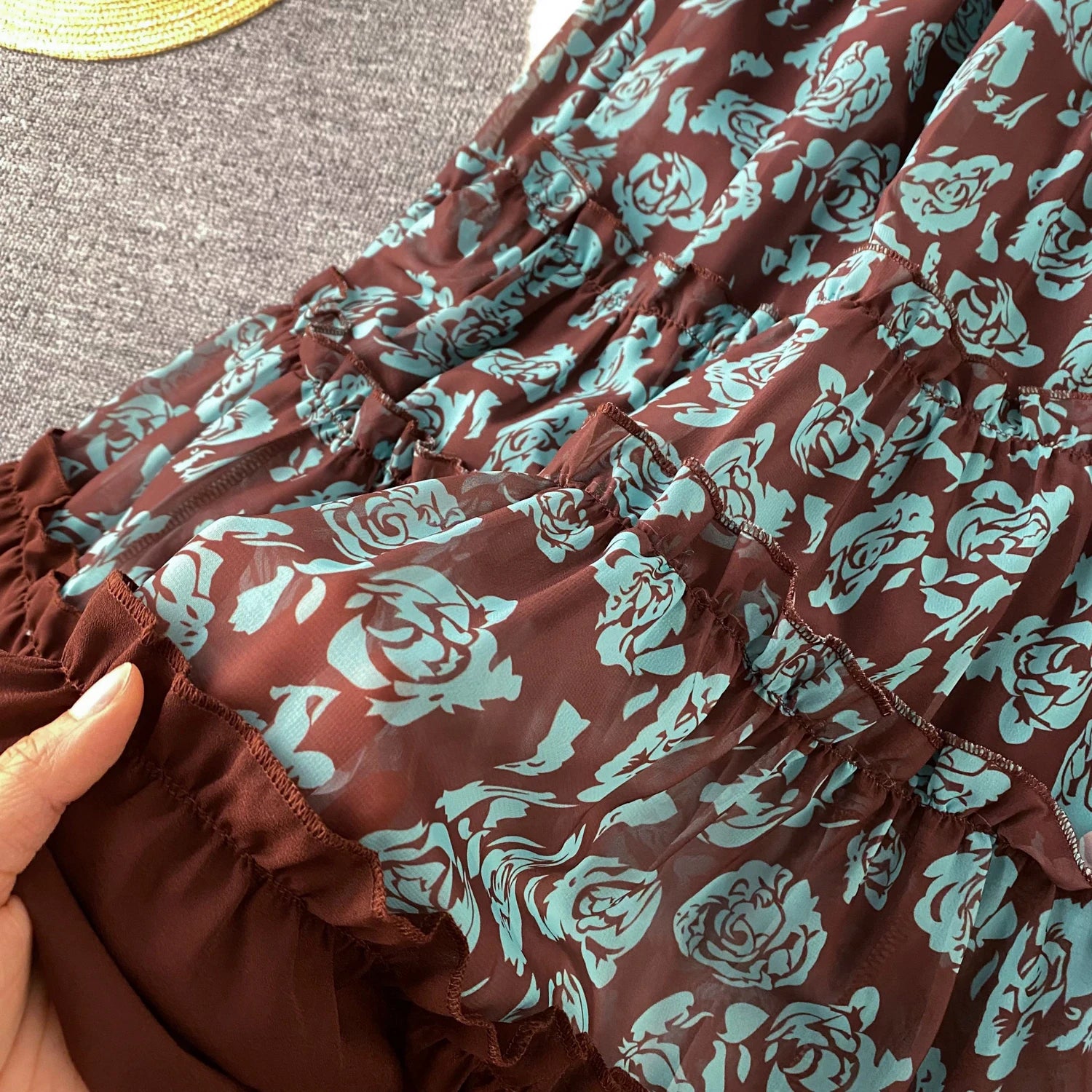 Floral V-neck Summer Beach Dress for Women - Image 17