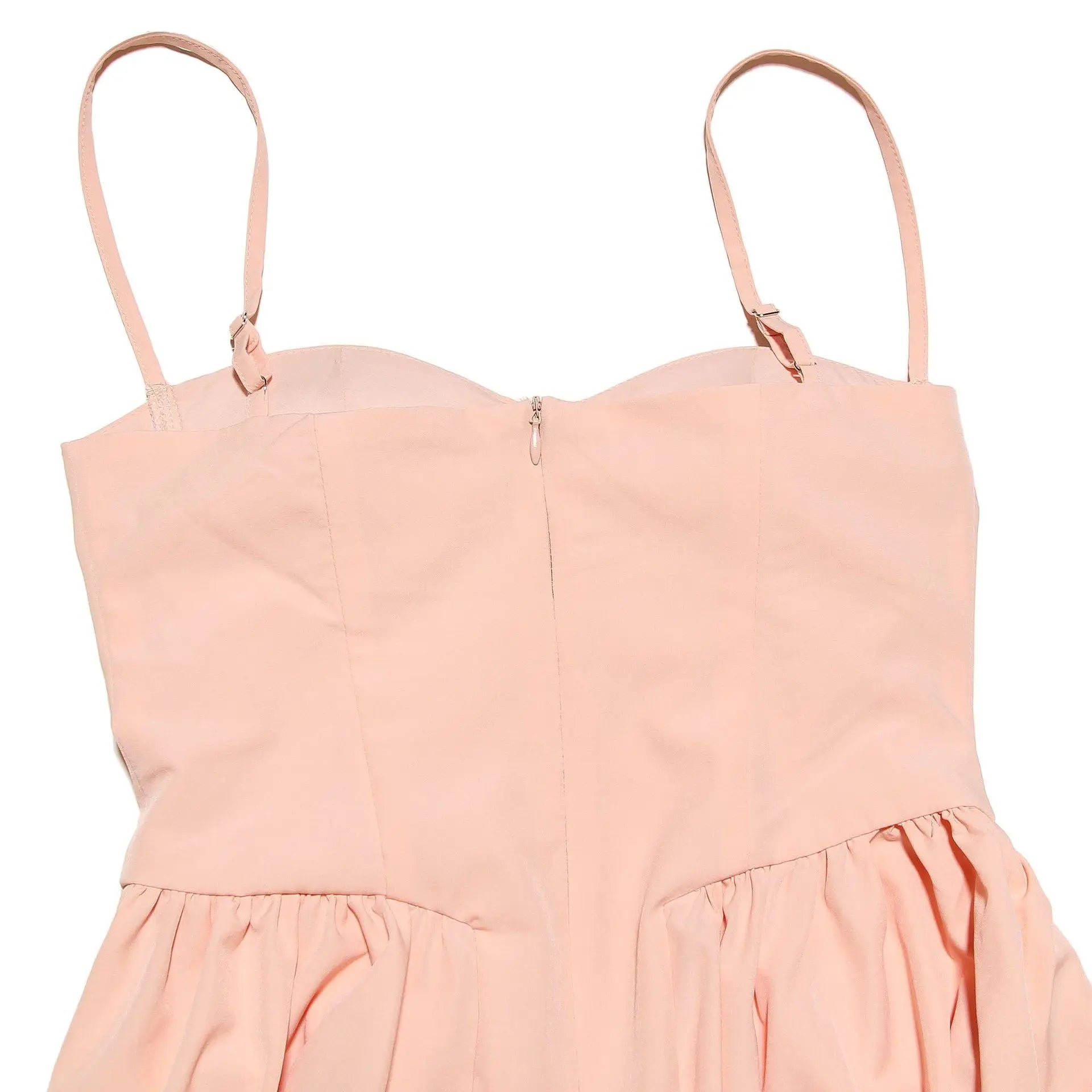 Elegant Pink Midi Dress with Spaghetti Straps for Women - Image 38