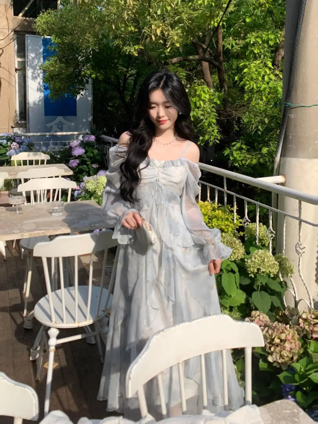 Elegant Off-Shoulder A-Line Fairy Long Dress for Women - Image 32
