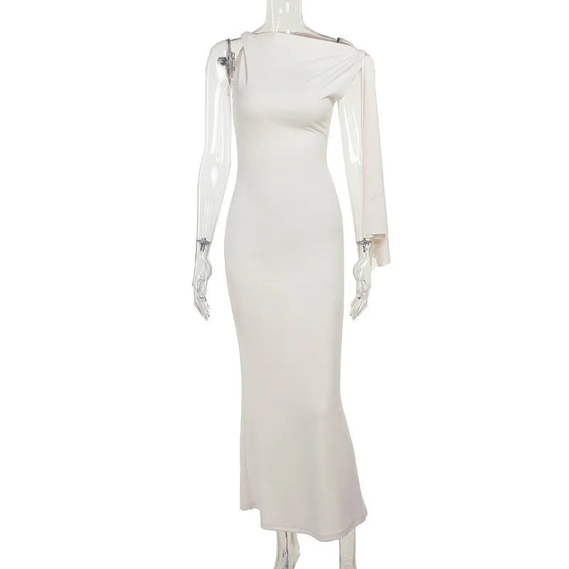 Elegant Off-Shoulder Sleeveless Maxi Dress for Women - Image 23