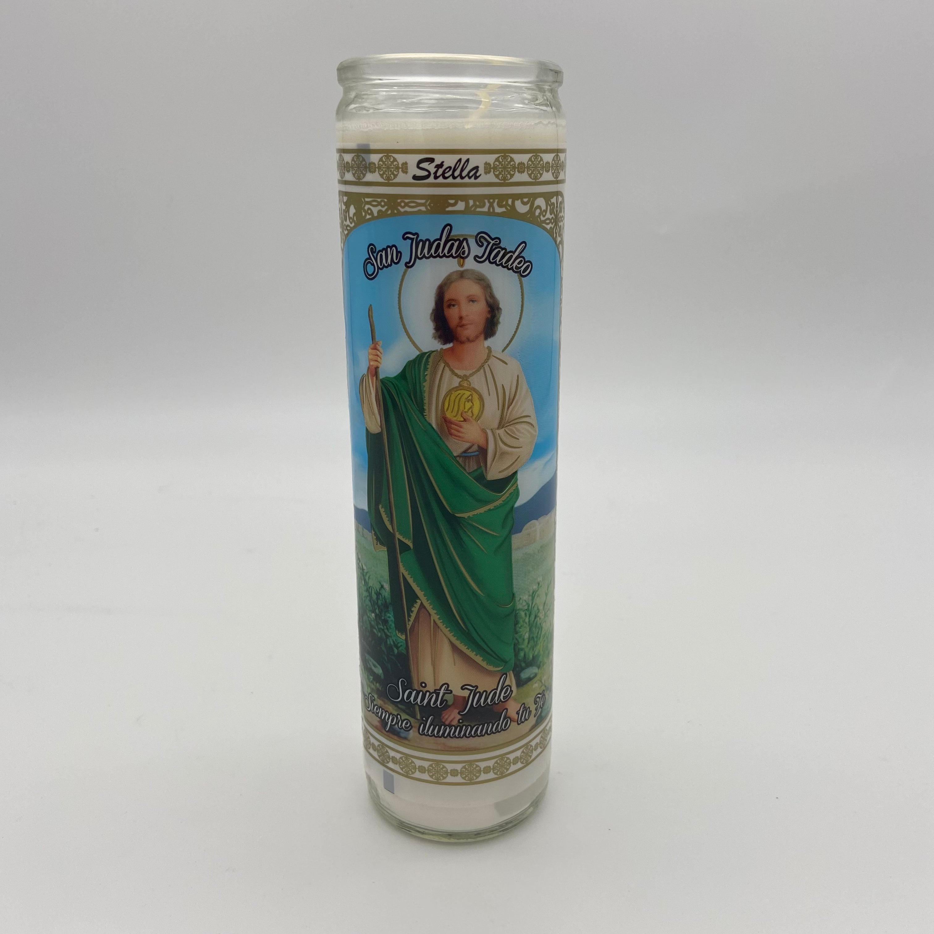 3340 Glass Candle San Judas Tadeo 12pcs/package) $1.49