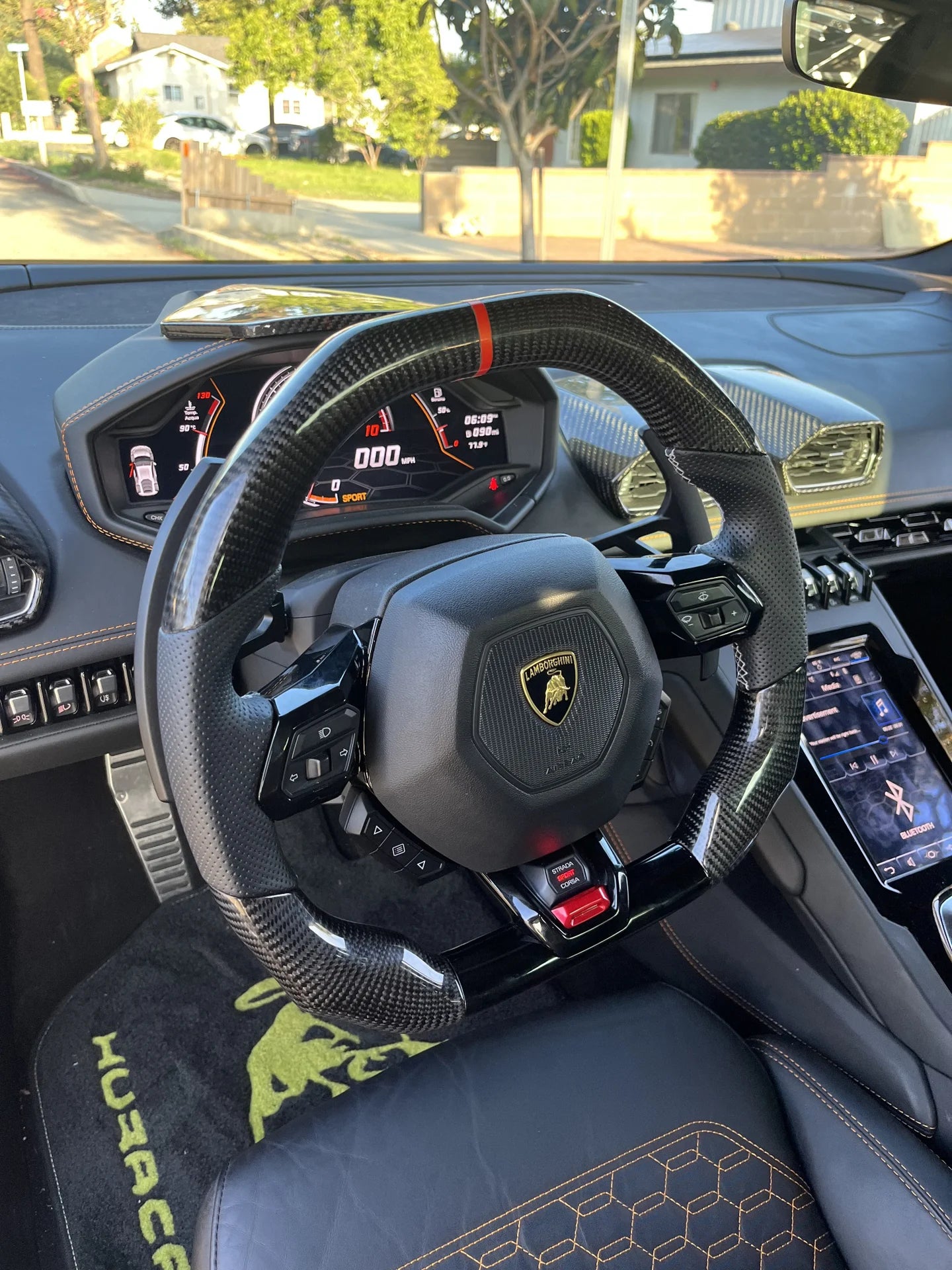 Lamborghini Huracan Carbon Fibre Custom Steering Wheel