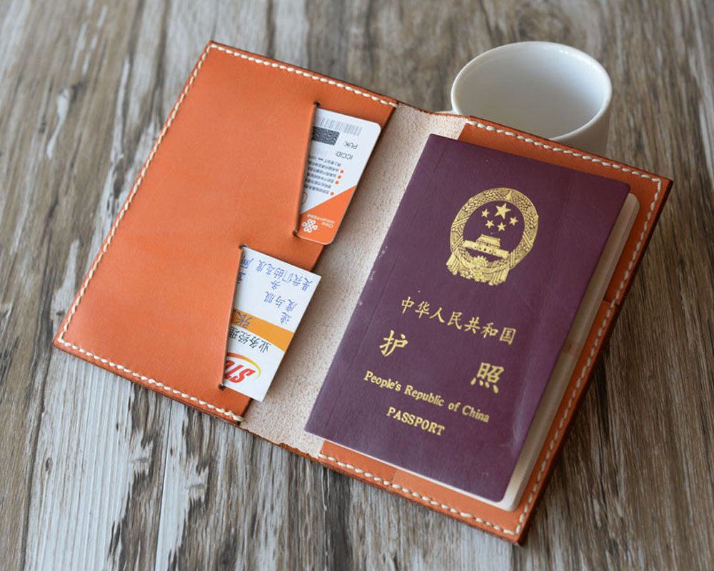 Personalized Leather Family 4 Passport Holder - PA001 - Extra Studio