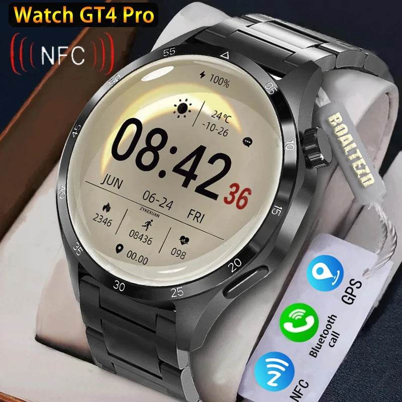 New Smart Watch For Huawei Men Watch 4 Pro AMOLED Screen Bluetooth Call Watches Health Monitoring Smartwatch New Watch GT 4