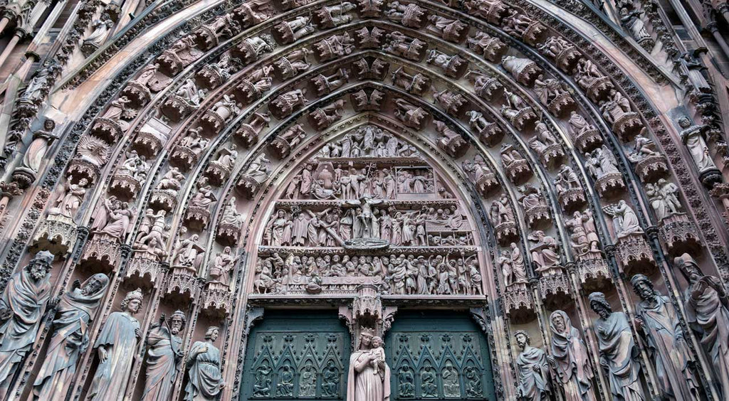 Mittelalterliche Steinmetzarbeit am Straßburger Münster