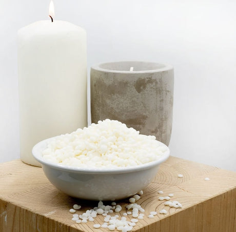 Cera de vela de soja a granel fabricada en Estados Unidos (15 libras) pura,  natural