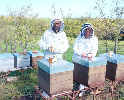 apiculteur vigneron de honapi avec Sebastien Jungen de Bamolux