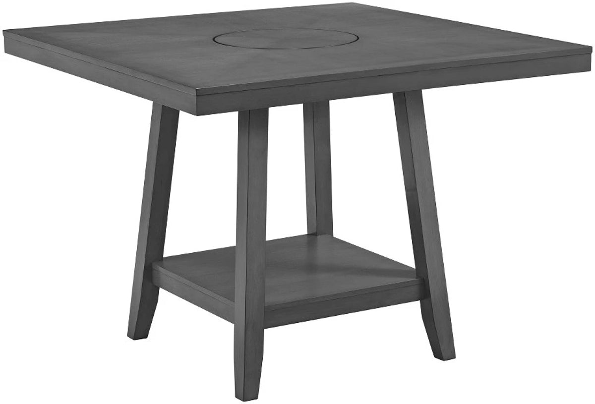 Elements International Seneca Counter Height Dining Table in Grey