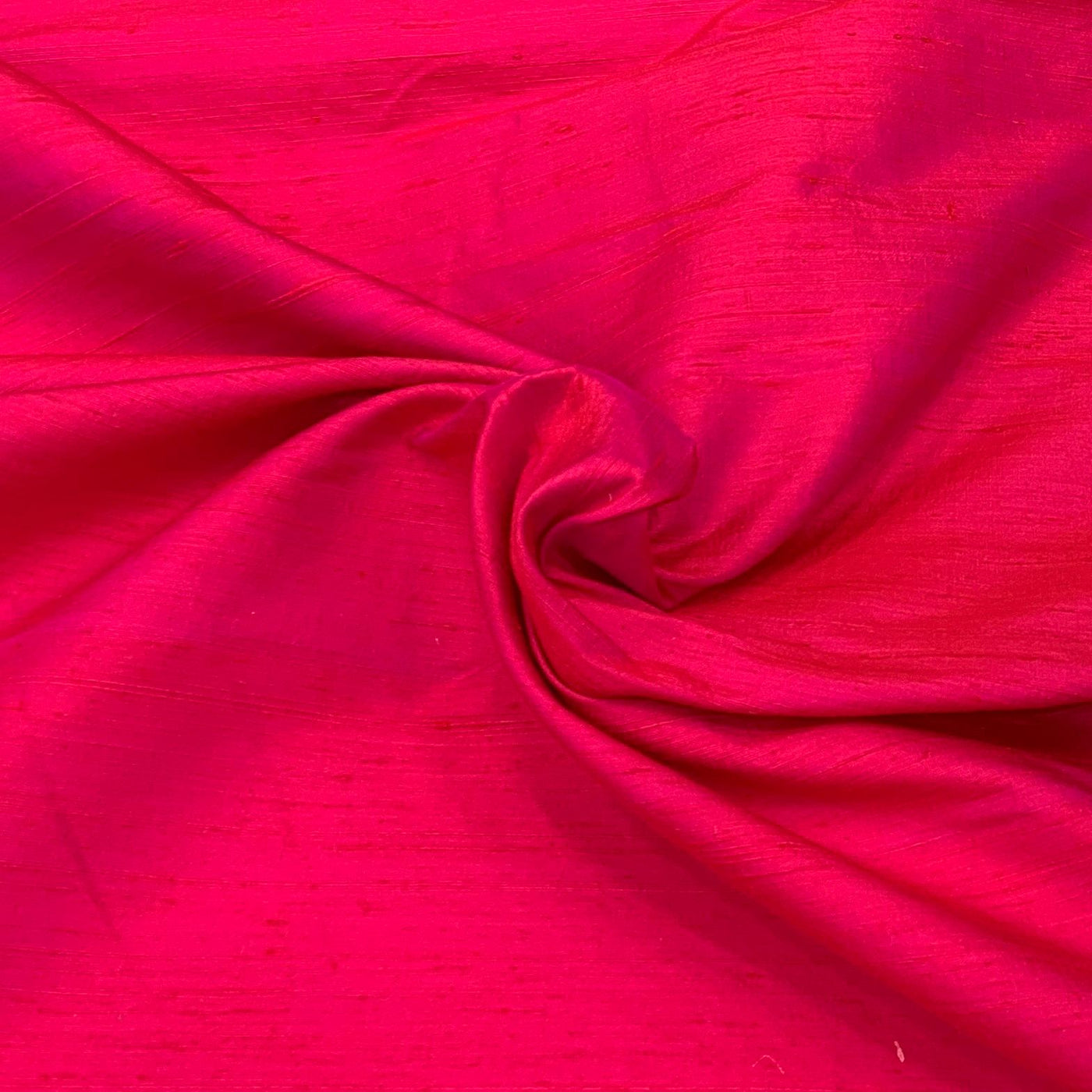 Red Raw Silk Fabric