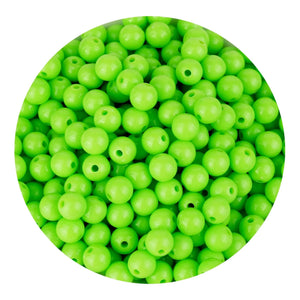 Master Maker Crafts -  Acrylic Round String Beads - Lime - (925 Beads - 6mm) - DIY Craft Warehouse - Beading String