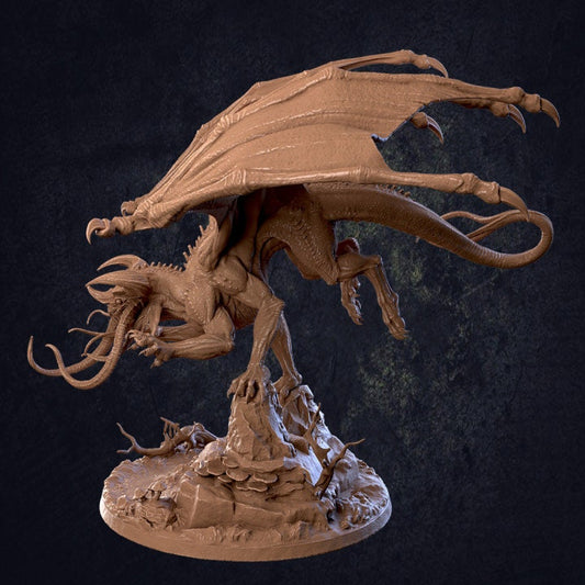 3D Printable Incandriox, Ruin Incarnate - Incandriox Demon Dragon