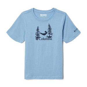Columbia Rockaway River Back Graphic Short Sleeve T-Shirt Light Grey - L
