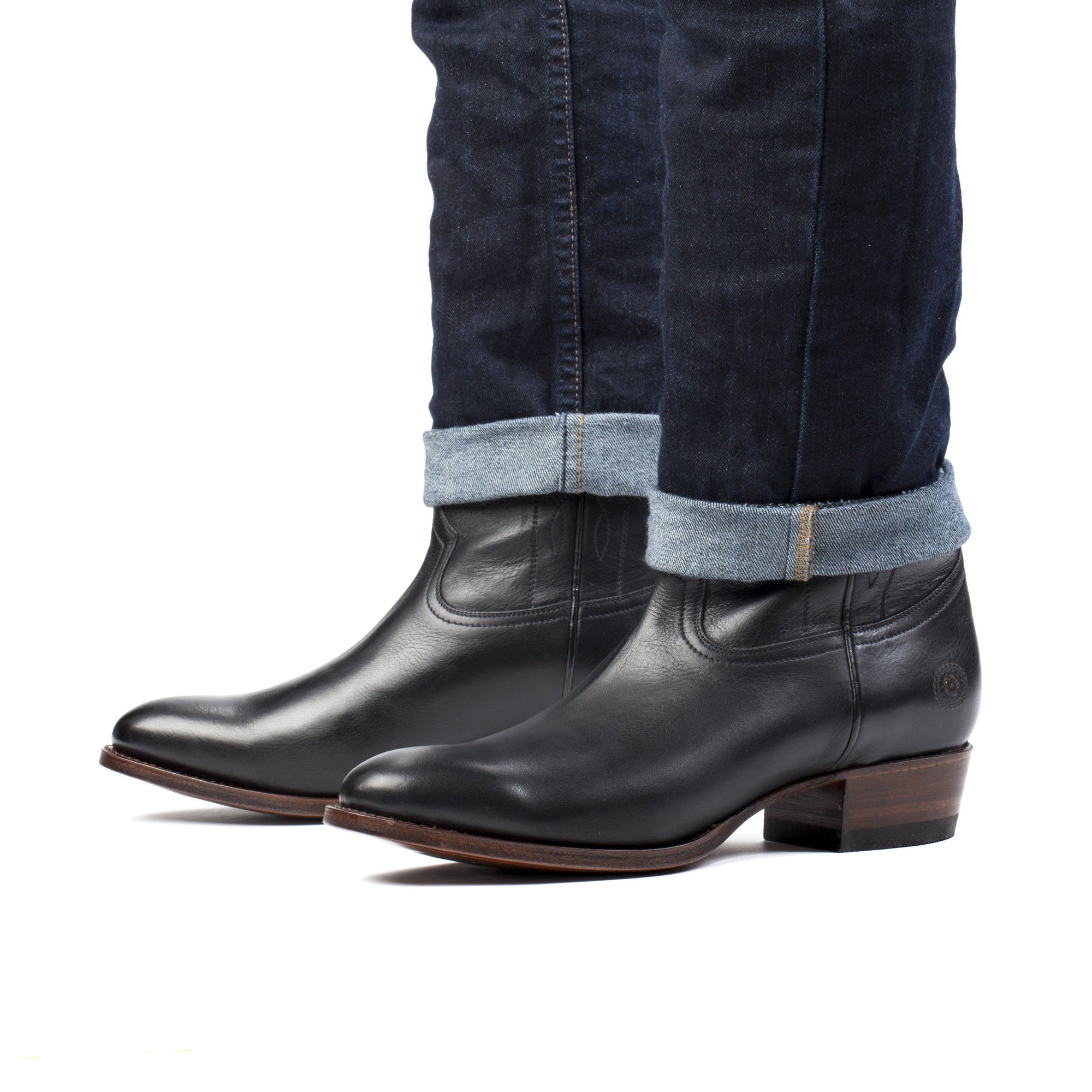 black long boots for men
