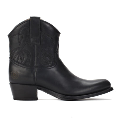 short black leather boots womens