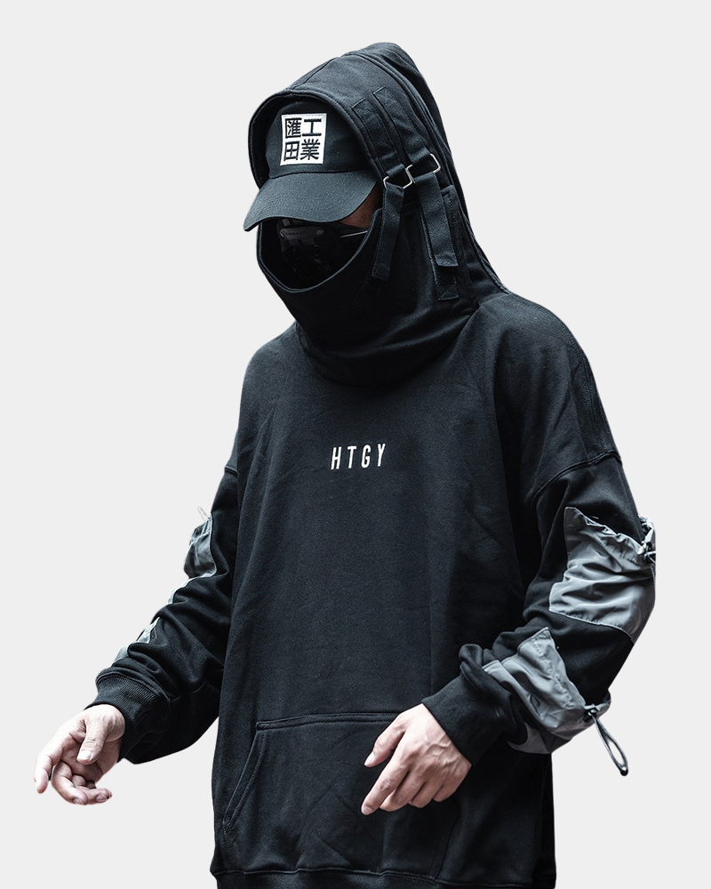 High Collar Hoodies - Affordable Techwear - X