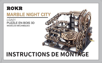 Puzzle 3D en bois - Marble Night City ROKR LGA01