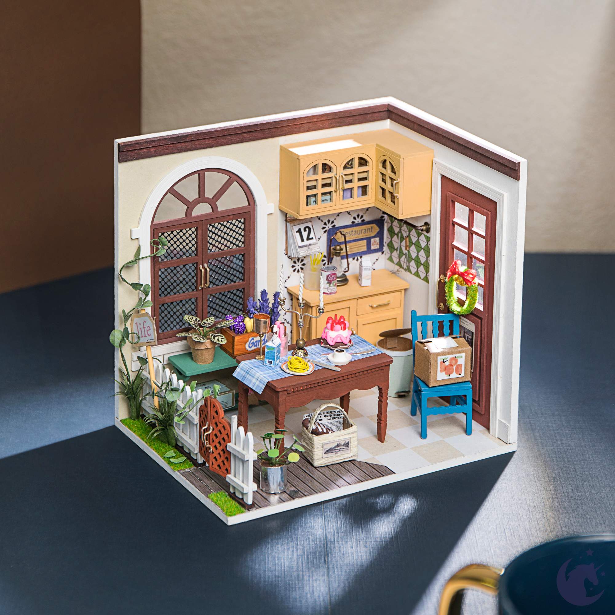 Wholesale Rolife Cat House DG149 DIY Miniature Dollhouse Model for your  store - Faire