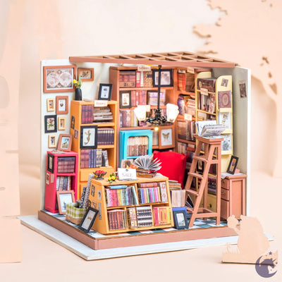 Sam's Study DIY Dollhouse Miniature Kit