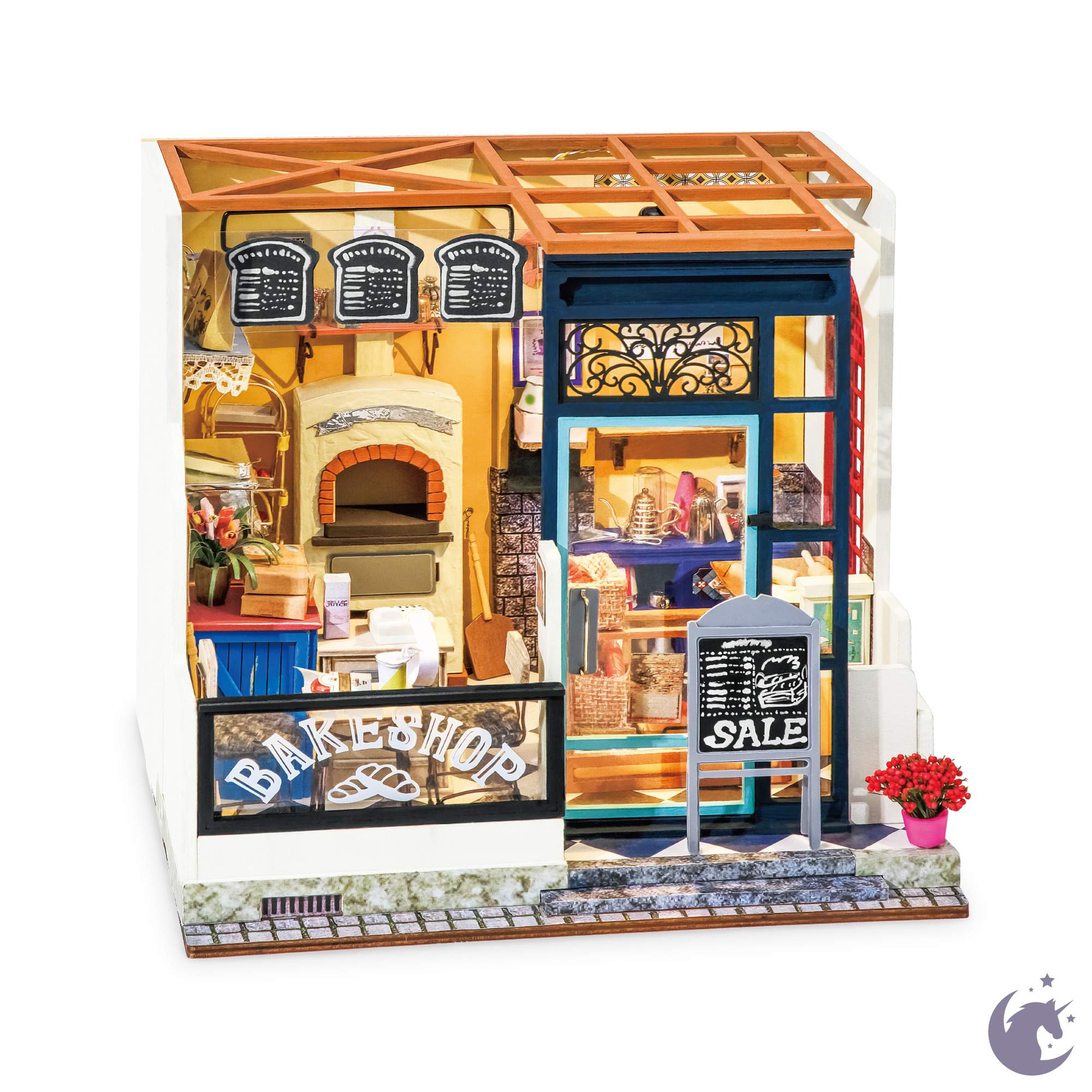 Rolife Honey Ice-cream Shop Miniature Dollhouse Kit