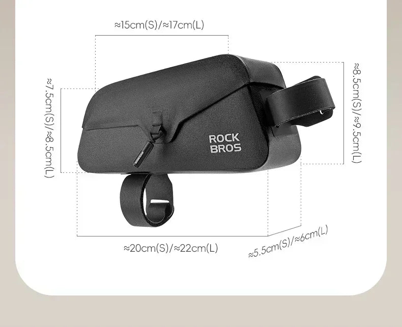 ROCKBROS Bike Top Tube Bag Magnetic Waterproof TPU Bike Frame Front Pack Mountain Bike Riding Storage Bag Cycling Accessories - ACHETE LTD