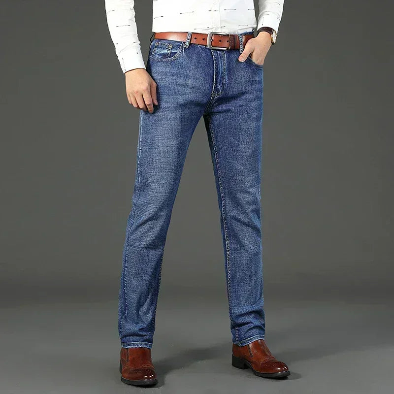 Men's Classic Jeans Jean Homme Pantalones Hombre Men Spijkerbroek Mannen Soft Black Biker Masculino Denim Overalls Men's Pants - ACHETE LTD
